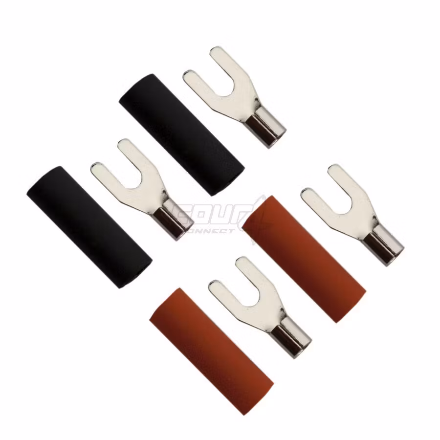 FOUR Connect 4-690811 M3 fork connector 2.5mm², 2xRed and 2xBlack