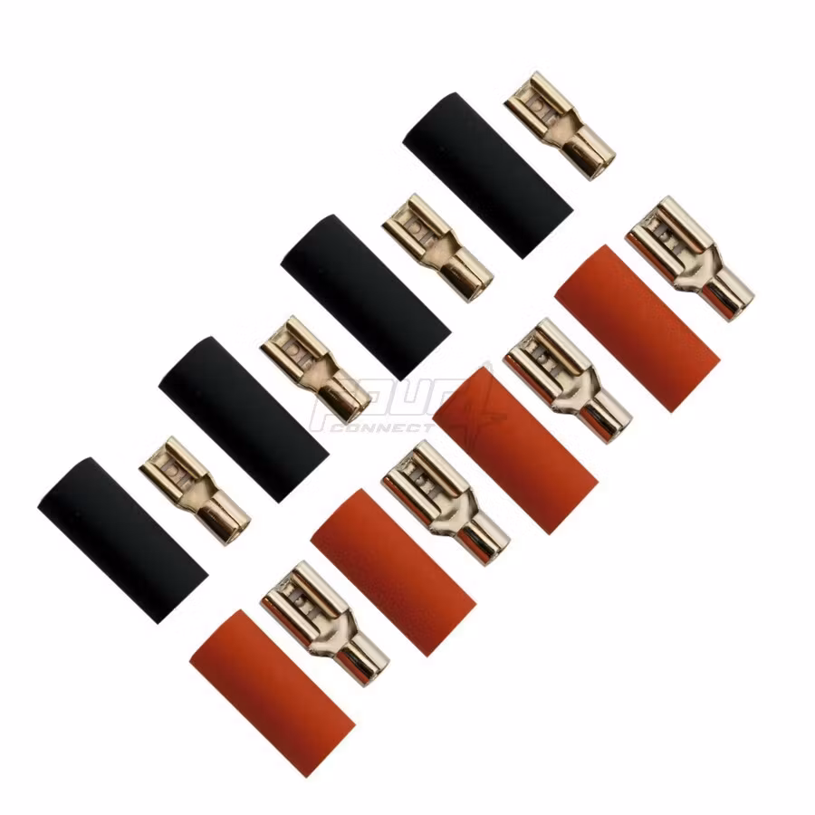 FOUR Connect 4-690756 flat connector 6.0mm2 - 2x4.8mm/2x6.3mm red + 2x4.8mm/2x6.3mm black