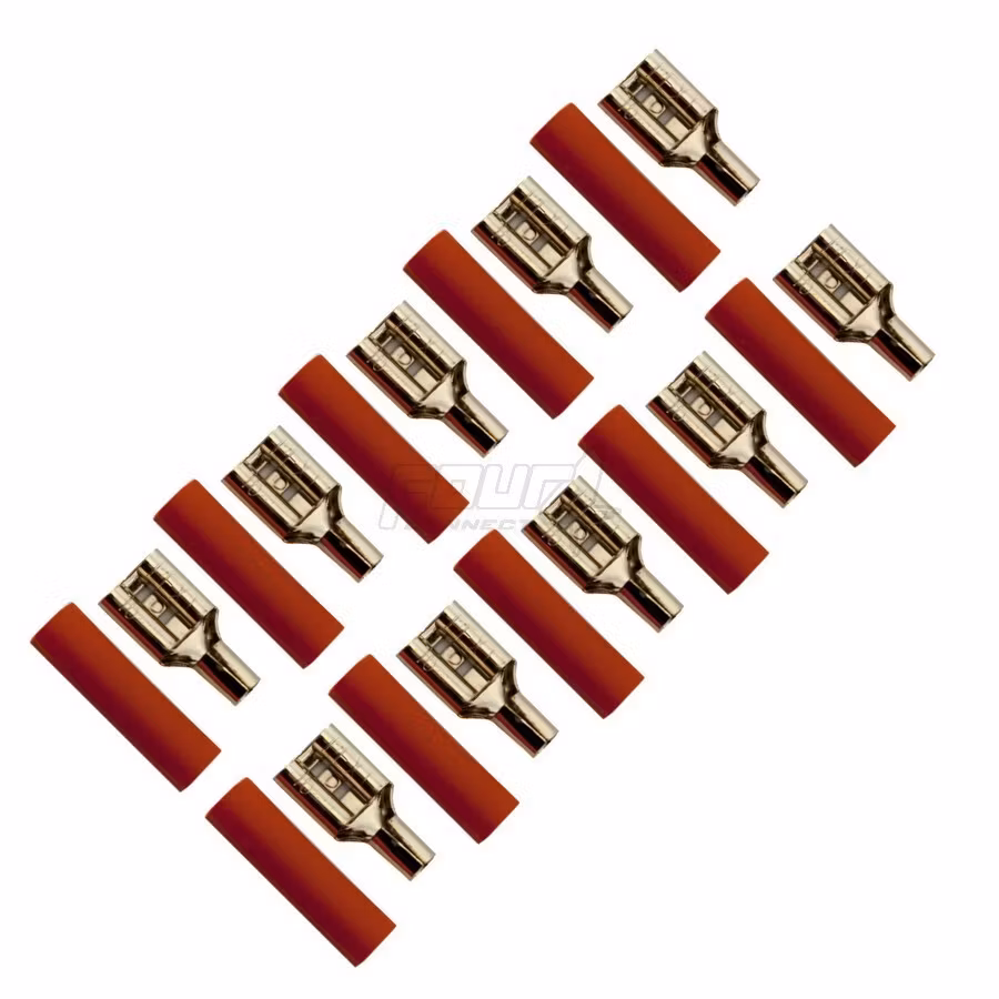 FOUR Connect 4-690745 flat connector 2.5mm², width 6.3mm, red, 10pcs