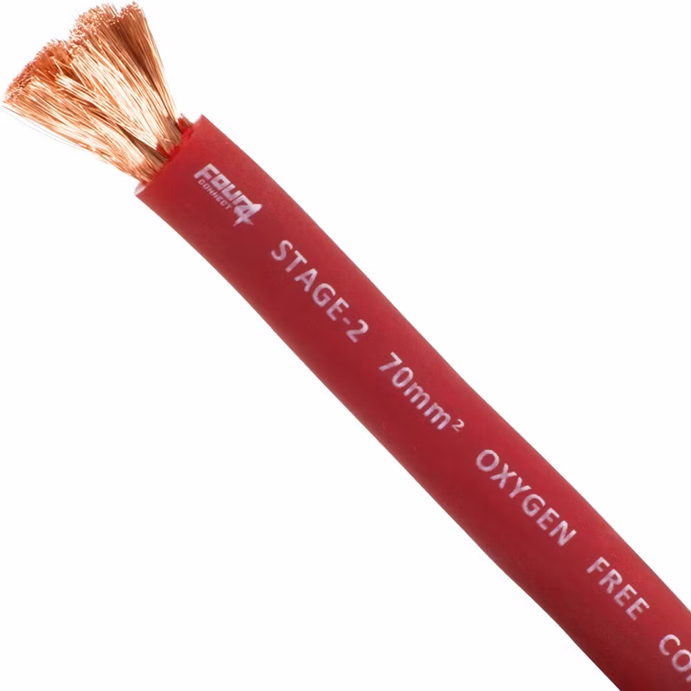 FOUR Connect 4-800219 STAGE2 70mm2 OFC power cable red 18m