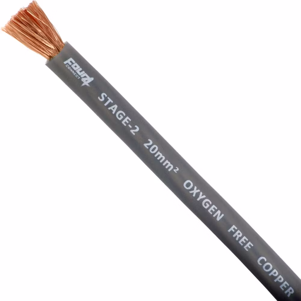 FOUR Connect 4-800214 STAGE2 20mm2 OFC power cable grey 50m