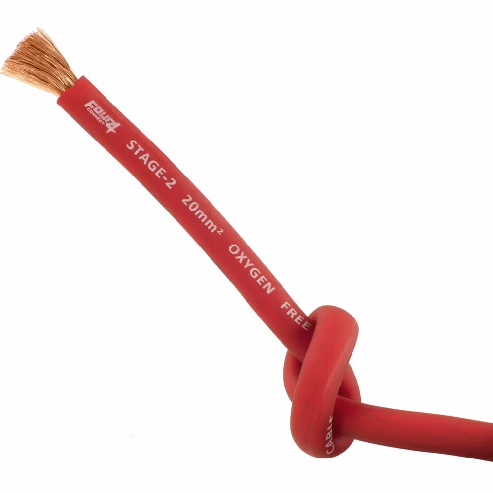 FOUR Connect 4-800213 STAGE2 20mm2 OFC power cable red  50m