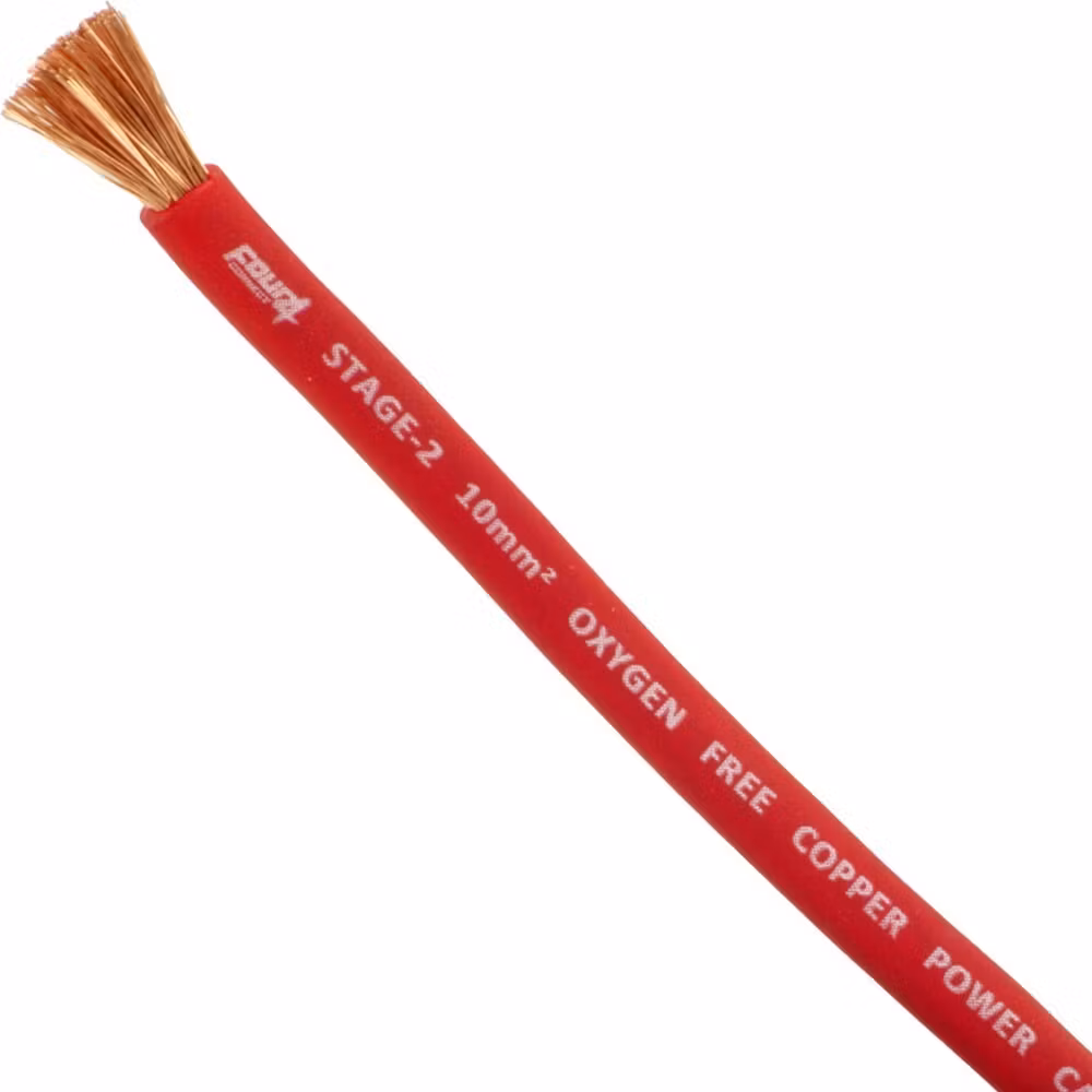 FOUR Connect 4-800211 STAGE2 10mm2 OFC power cable red 50m
