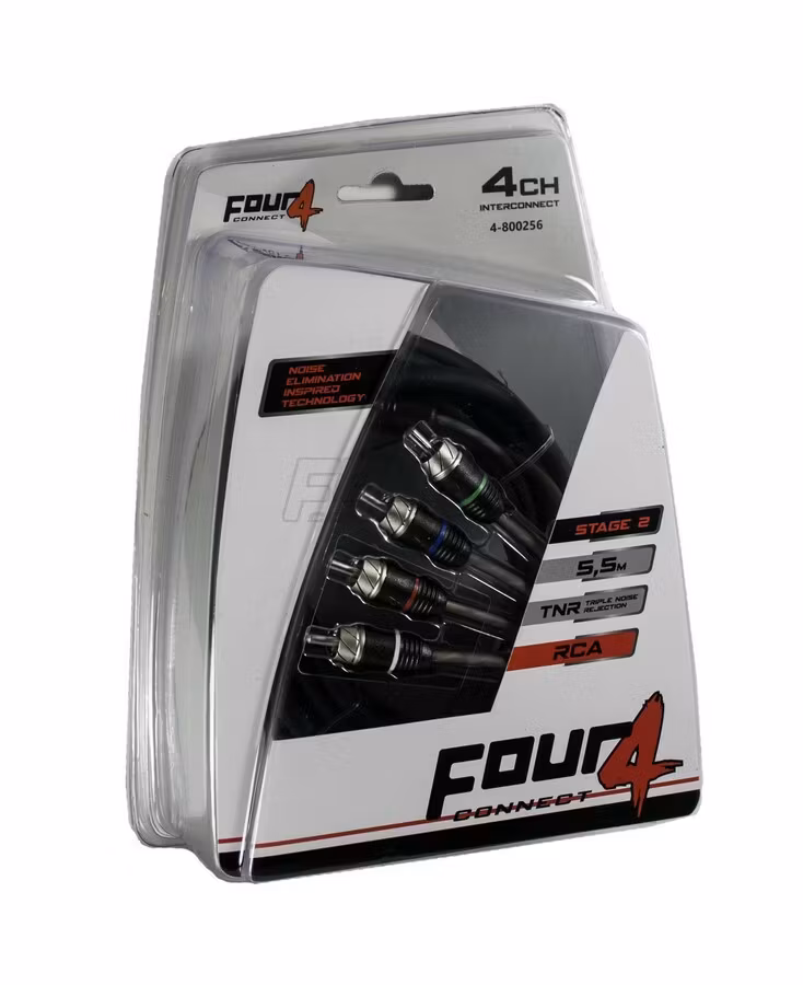 FOUR Connect 4-800256 STAGE2 RCA-cable 5.5m, 4ch