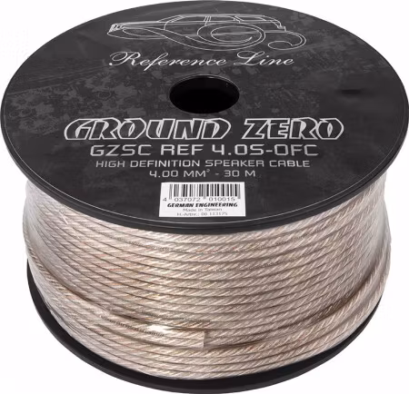 Ground Zero Kaiutinkaapeli 2 x 4.00mm² / 6.3 AWG / 30 m