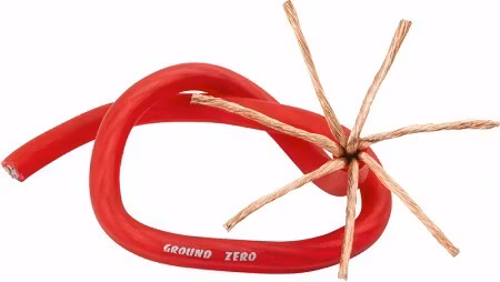 Ground Zero high quality power cable 10mm2 red 50m