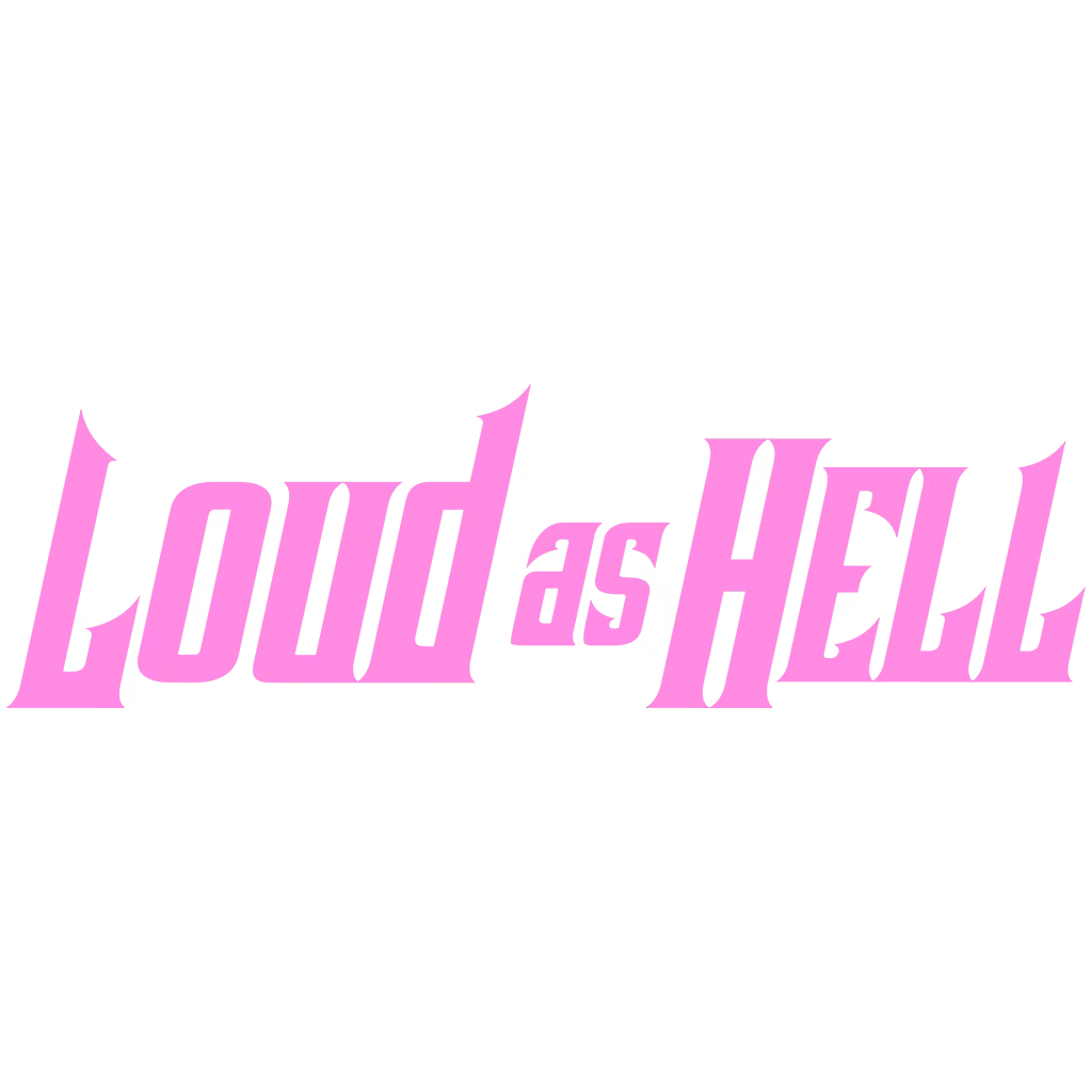LOUD AS HELL dekal (Rosa)