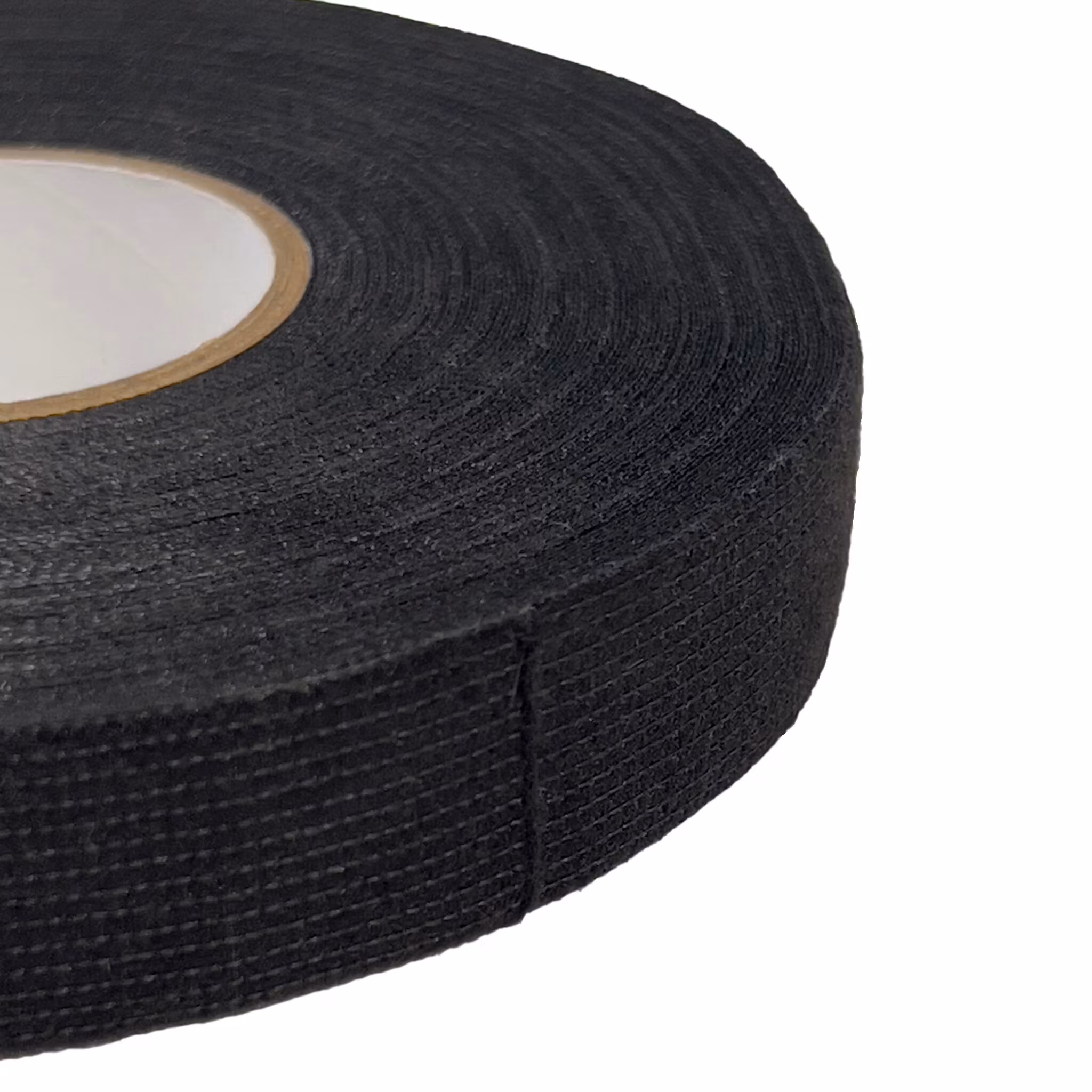 FOUR Connect PET Fleece Tape, W:19mm, L:25m/roll, black color, tearable