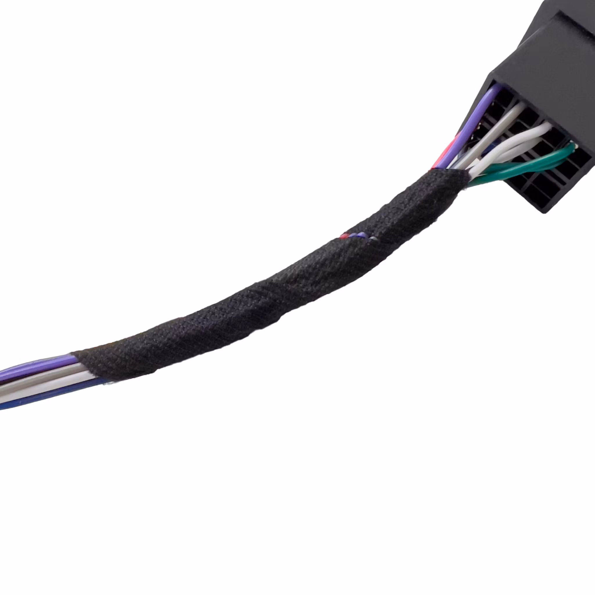 FOUR Connect PET Fleece Tape, W:19mm, L:25m/roll, black color, tearable