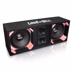 2x10" Chaos Pro låda (Rosa/Med Diskanter)