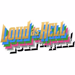 LOUD AS HELL dekal (Svart)