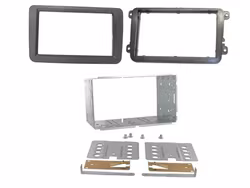 2 - DIN instrumentpanel Seat/Skoda/VW olika fordon svart