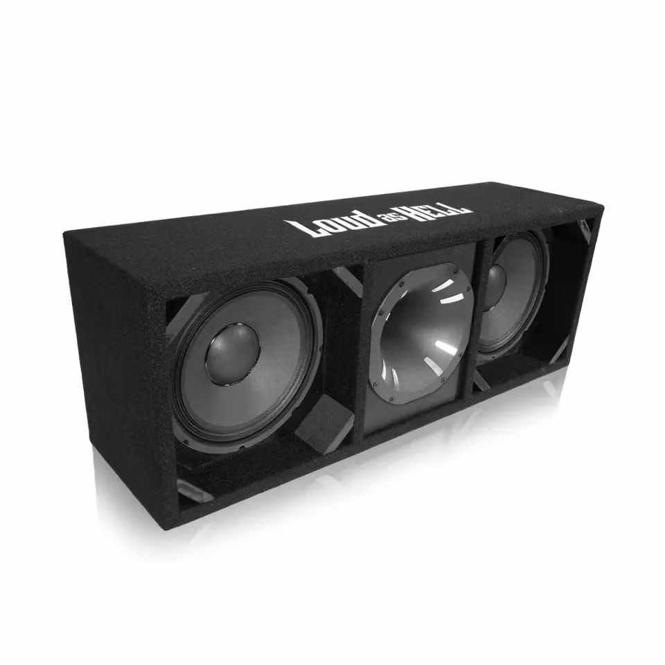 2x10" CW1001/8 Pro låda med Inferno Horn (Svart)