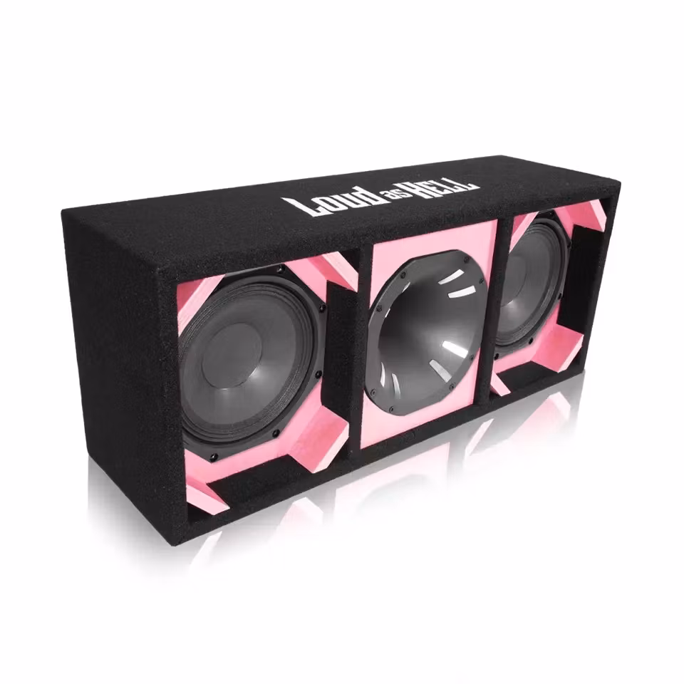 2x8" LST08/4 Pro låda med Inferno Horn (Rosa)