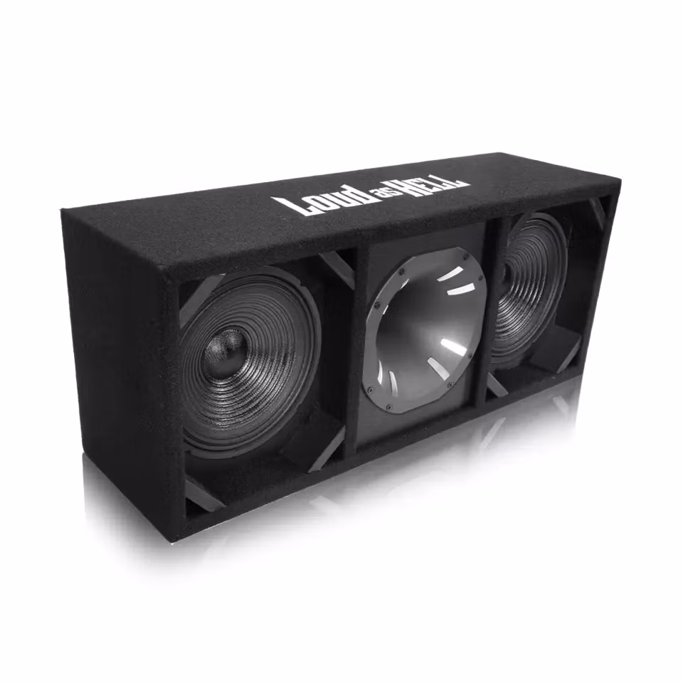2x8" PA08/4 Pro låda med Terror Horn (Svart)