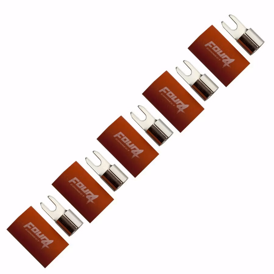 FOUR Connect 4-690827 M4 fork connector 20mm², 5x Red