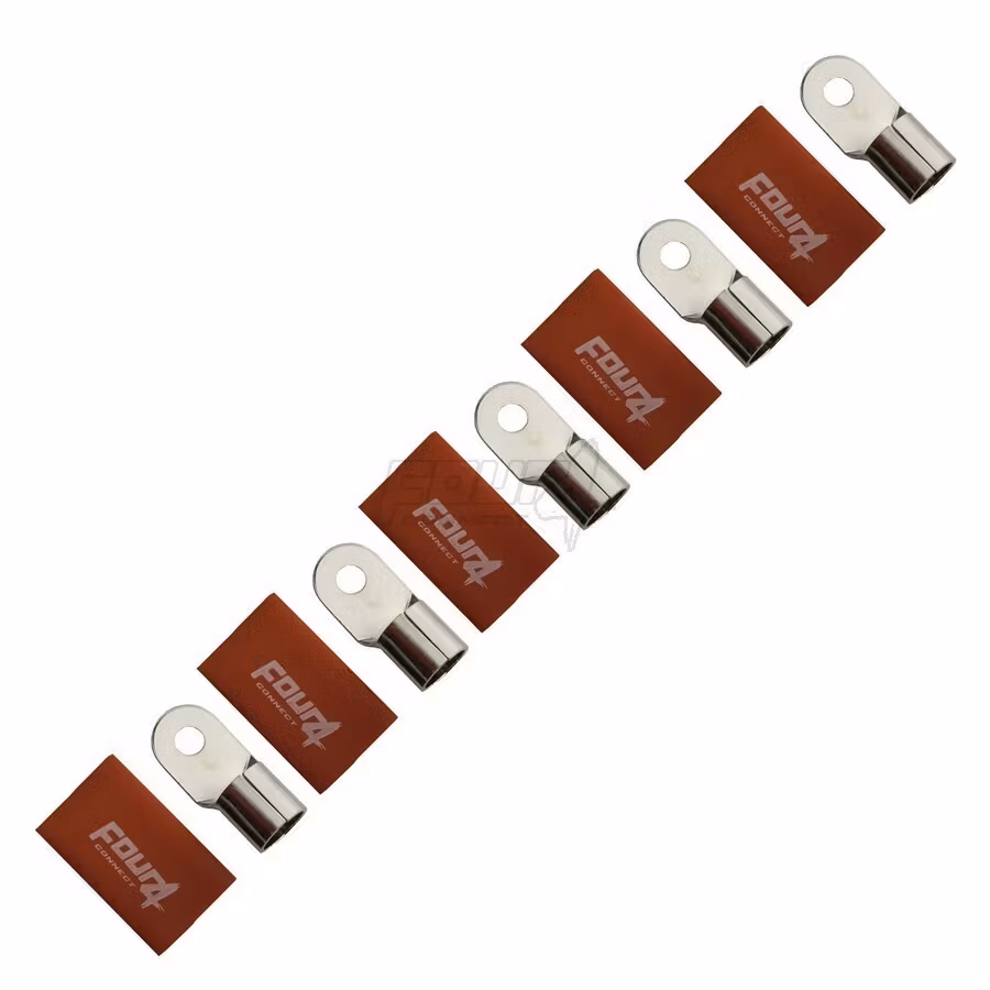 FOUR Connect 4-690974 M8 ring terminal 70-100mm², 5x red