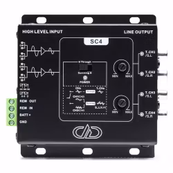 DD Audio SC4a  4-channel signal converter with 12v Remote