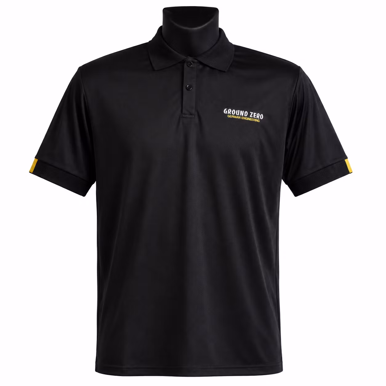 Ground Zero Black polo shirt with GZ logo M