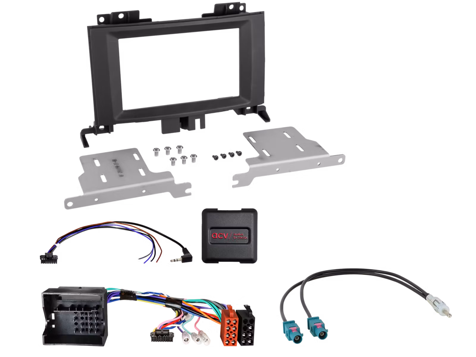ACV 621190-27-3  2-DIN kit Mercedes Sprinter(W906)/VW Crafter I SWC/antenna