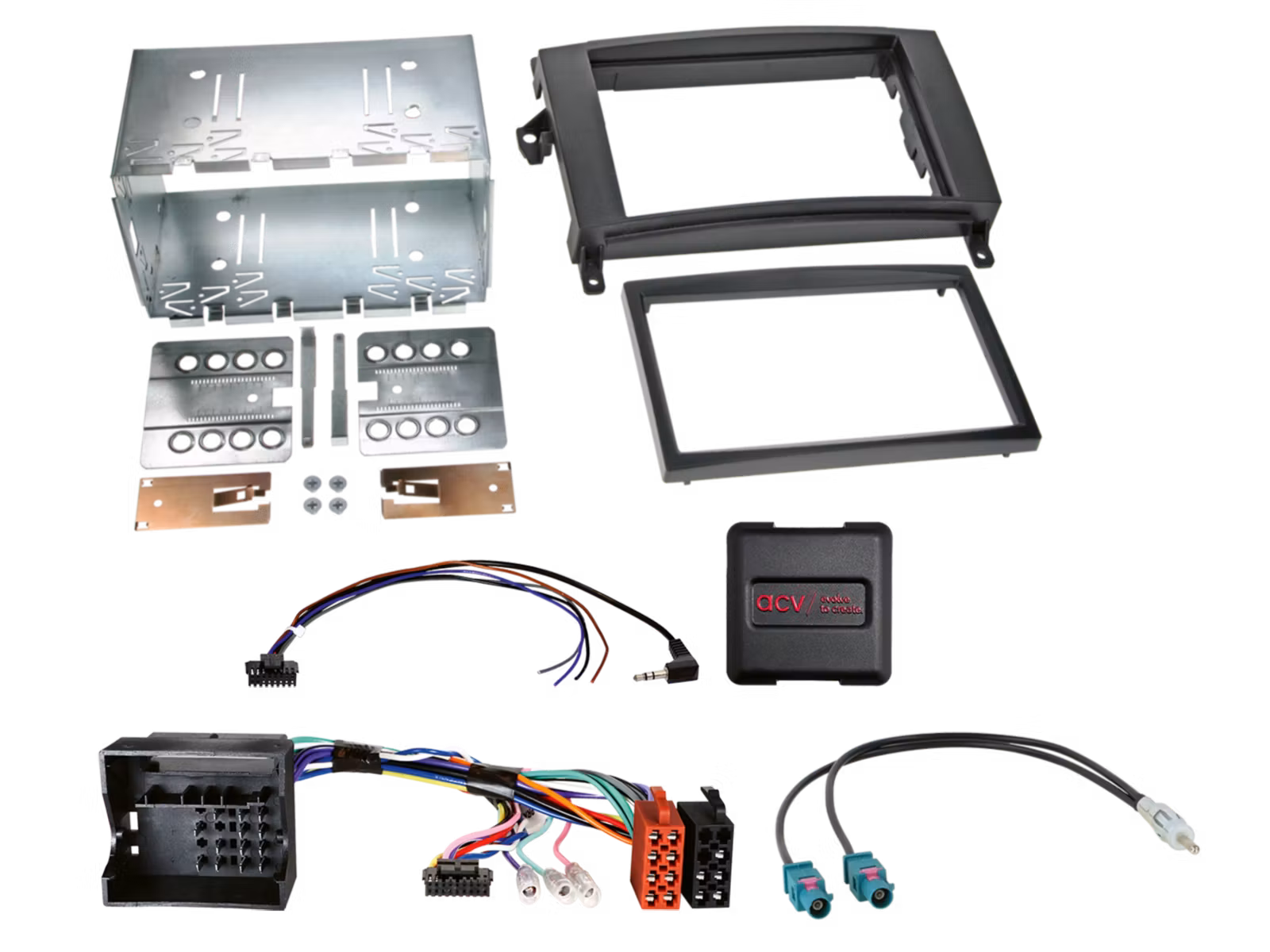 ACV 621190-18-1  2-DIN Kit Mercedes different vehicles SWC/antenna