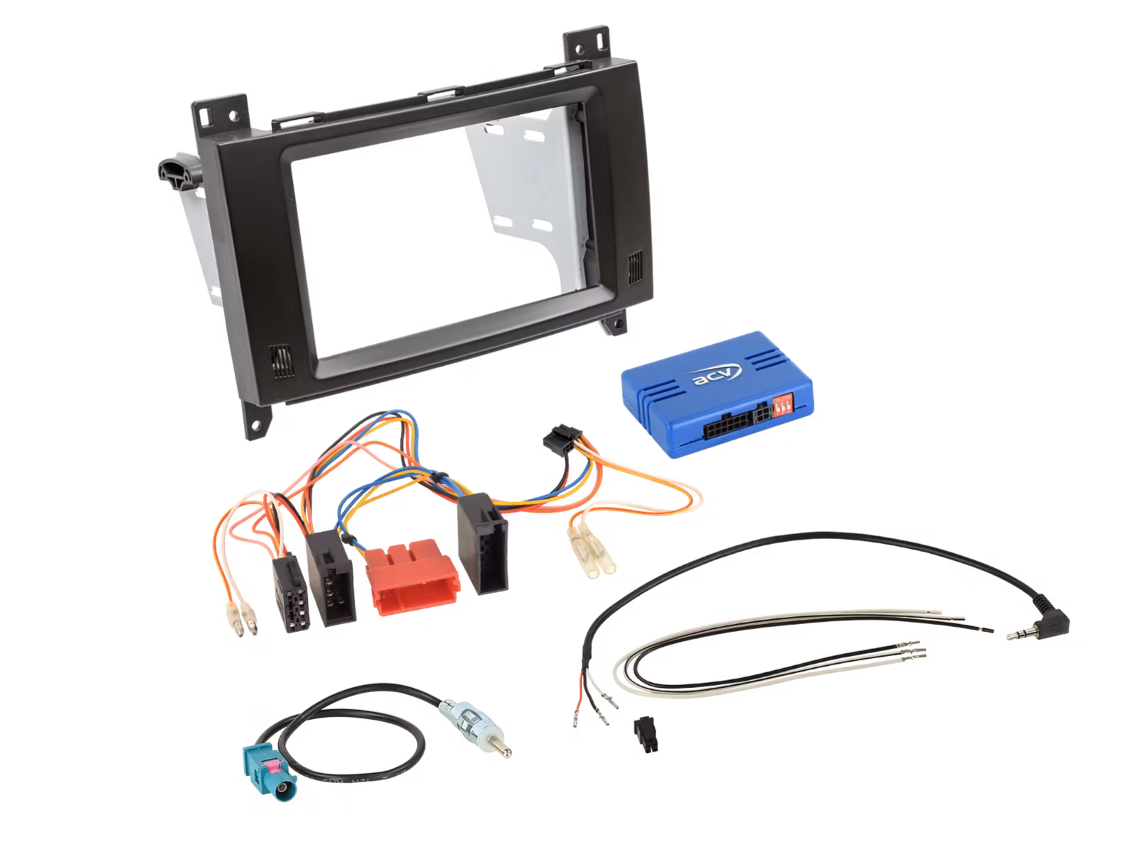 ACV 621190-37-3  2-DIN Kit Mercedes Vito 2014-2024 ISO SWC/antenna passiv