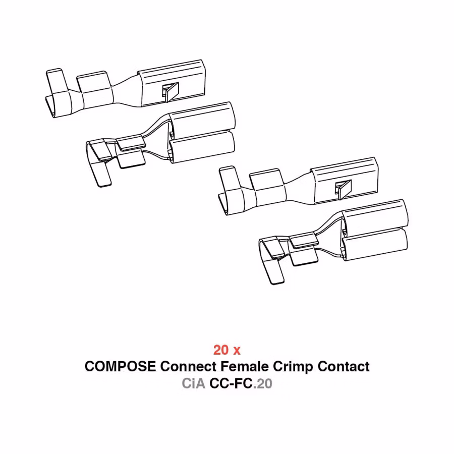 Female CiA CC-FC.20 crimp contact kit for COMPOSE Connect Female Housings