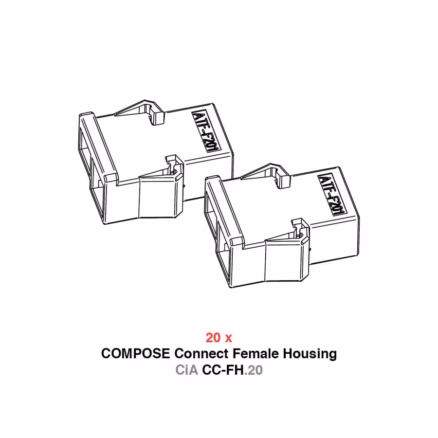 Helix CiA CC-FH.20 Female Housing Kit for COMPOSE Connect Plug connections