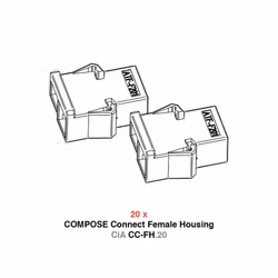 Helix CiA CC-FH.20 Female Housing Kit for COMPOSE Connect Plug connections