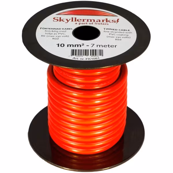 Skyllermarks FK1081 minirulle röd 7m/rulle