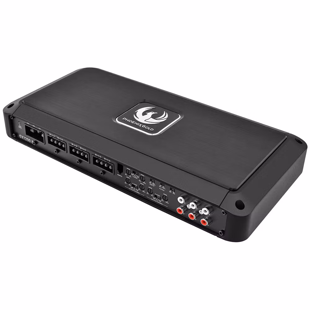 GX1200.6 - 1200W 6-Channel Class D Amplifier | Flush Mounted Bass Knob | High Level Input Capable | Low Pass and Subsonic Crossovers