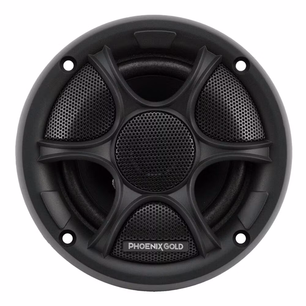 RX4CX - 4 Inch 80 Watt Coaxial Speakers | Anti-Resonant Steel Basket | 19mm Mylar Balanced Dome Tweeter