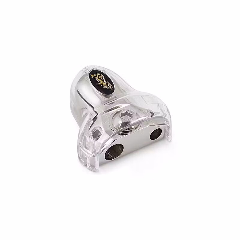 Positive/Negative Battery Terminal to Single 4GA and Single 8GA Outputs - 1 Per Pack
