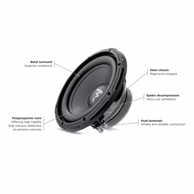 SUB10 FOCAL Car Subwoofer Speaker | 10" 250w RMS / Max 500w