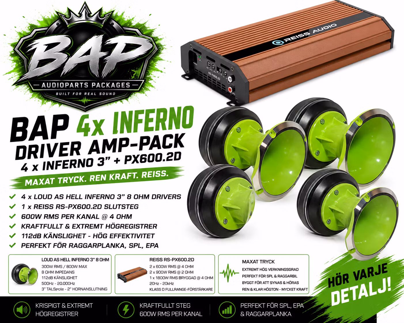 BAP 4x Inferno Driver Amp-Pack