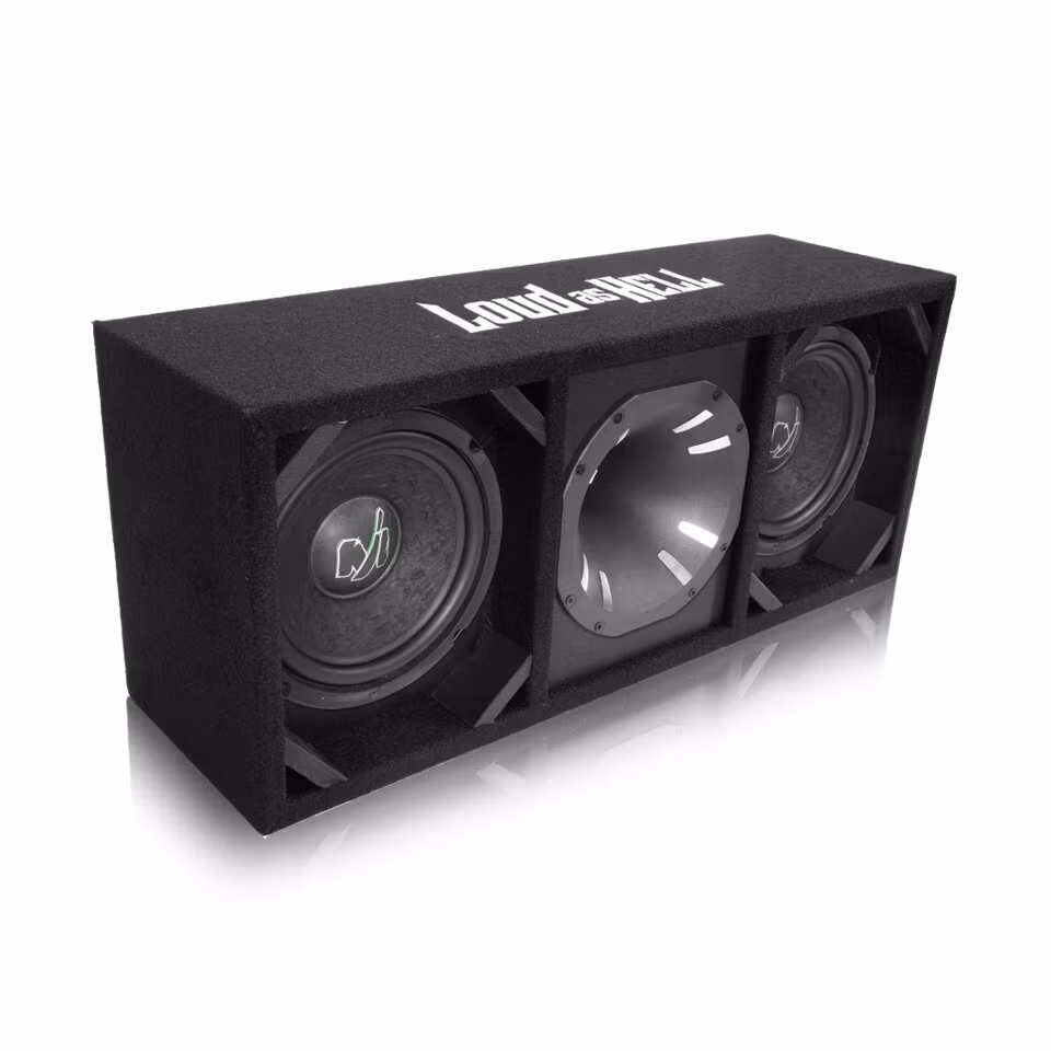 2x8" LW-80A4 Pro låda med Inferno Horn