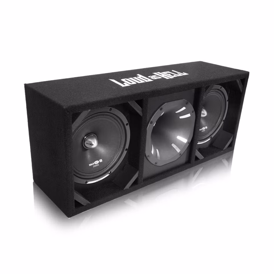 2x8" BLACKAIRPRO8M-V0 Pro låda med Inferno Horn