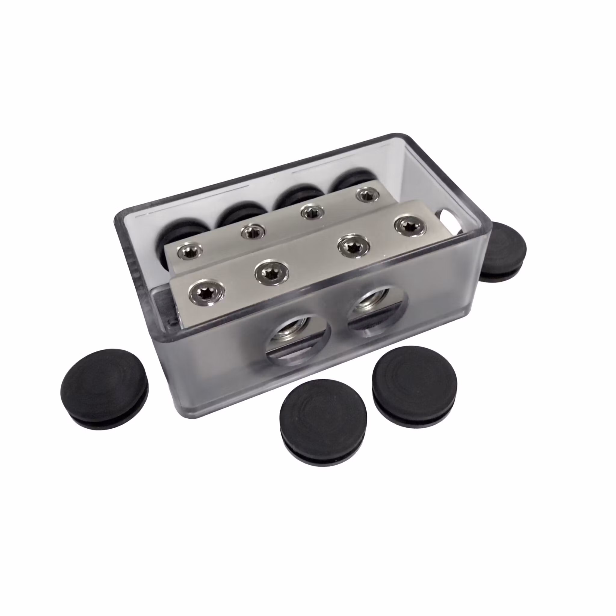 FOUR 	4-600440 STAGE 2 DISTRIBUTION BLOCK, 4X50MM2 TO 4X25MM2