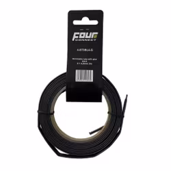 FOUR Connect 4-ST3BL4-G shrink tube, 3:1 Black with glue 4,8mm 3m