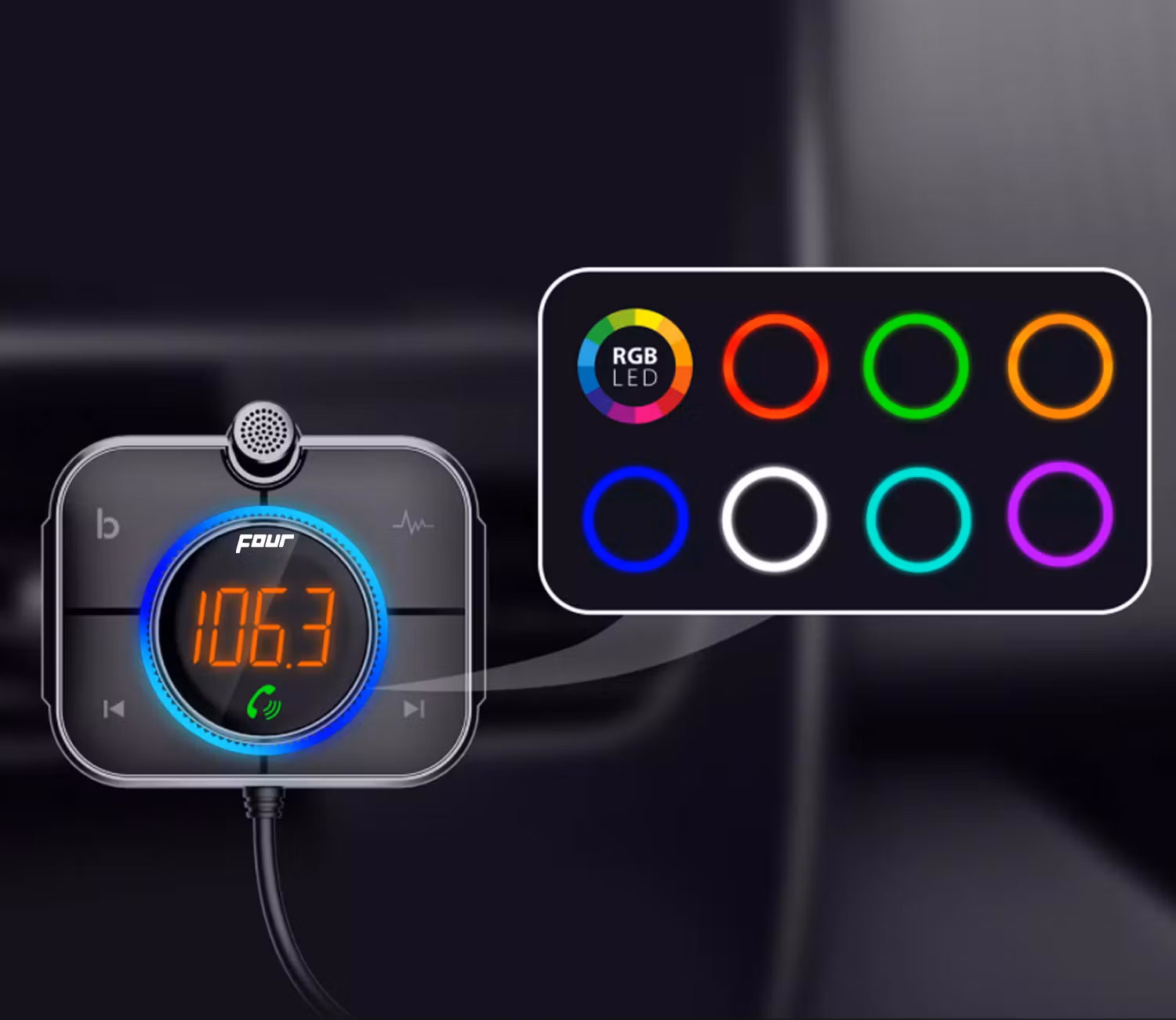 FOUR Mobile 4-FMTBT2.1 FM Transmitter