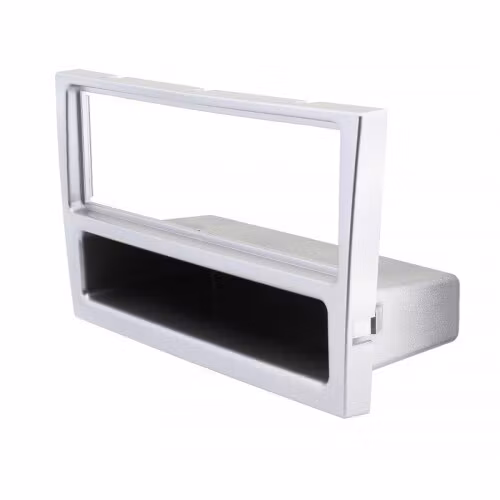 ACV 1-DIN facia plate with pocket Opel matt chrome 100628