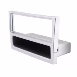 ACV 1-DIN facia plate with pocket Opel matt chrome 100628