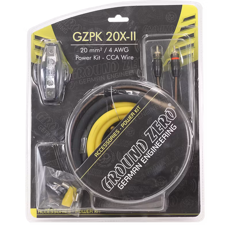 Ground Zero 20 mm2 cable kit