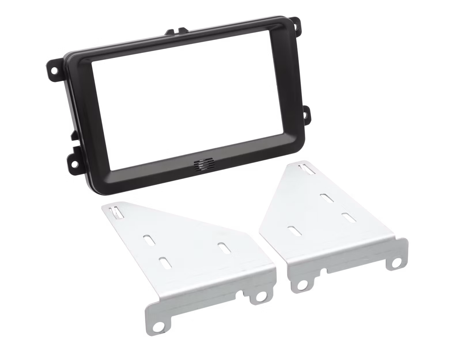 ACV 2-DIN facia plate Seat / Skoda / VW black 100803