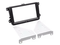 ACV 2-DIN facia plate Seat / Skoda / VW black 100803