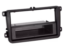 ACV 2-DIN facia plate with pocket Seat / Skoda / VW black 100621