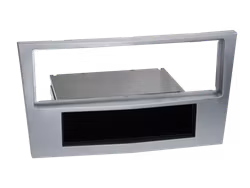 ACV 1-DIN facia plate with pocket Opel ″new″ matt chrome 100633