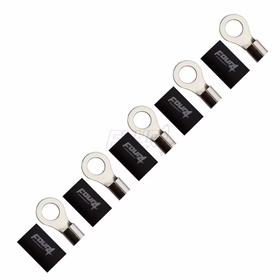 FOUR Connect 4-690966 M12 ring terminal 20mm², 5x black