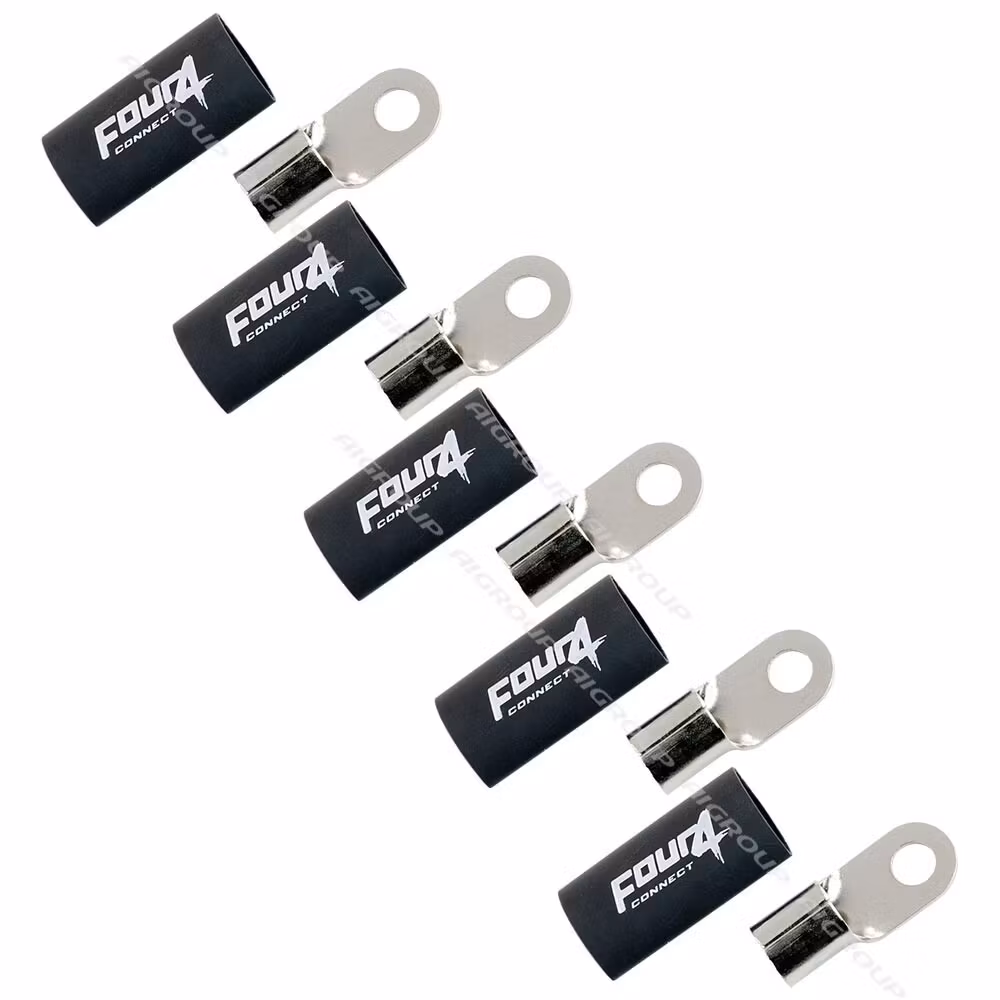 FOUR Connect 4-690963 M8 ring terminal 35mm², 5x black