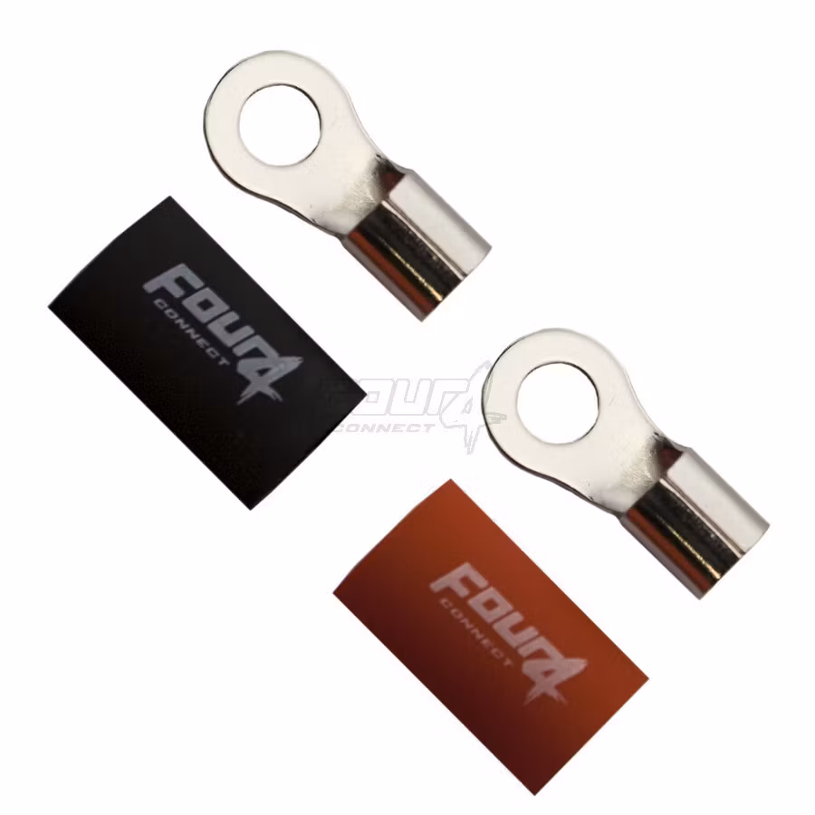 FOUR Connect 4-690918 M8 ring terminal 20mm², 1x red ja 1x black
